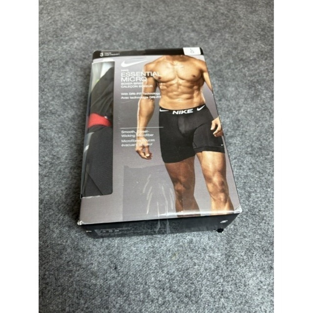 Nike Essential Micro Boxer Briefs 3-Pack Men's Large Dri-FIT Underwear - Picture 3 of 4